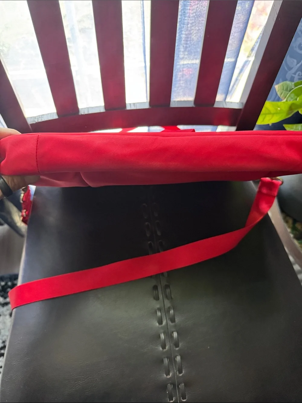 kate spade Red Nylon Laptop Bag with Detachable Strap